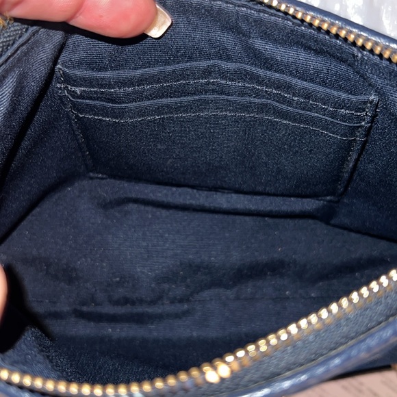 EUC Coach Floral Crossbody Bag - Blue - Picture 9 of 14